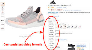 amazon shoe size requirements for selling shoes 2019