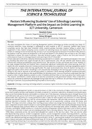 My tsd links (opens in new window/tab) schoology how to use provides a comprehensive and comprehensive pathway for students to see progress after the end of each module. Pdf Factors Influencing Students Use Of Schoology Learning Management Platform And The Impact On Online Learning In The Ict University