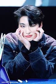 Pin By Ivy On Ateez Black Hair Kpop Black Hair Kpop Guys