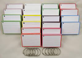 Flashcards Pakket Kleur 1000 Stuks Inclusief Perforatie En 10 Klikringen