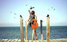 Lonely Guitar Girl Guitar Guitar Photography