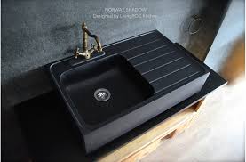All sinks purchased online should be sold with installation guides and cutout templates, along with. 900mm Black Granite Stone Kitchen Sink Norway Shadow