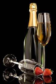 image champagne strawberry food bottle stemware black background sparkling wine champagne glass of champagne champagne bottles