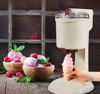 Máquina para hacer helados, mini máquina de helado de frutas totalmente  automática, simple operación de un empuje, ideal para hacer sorbete suave y  ...