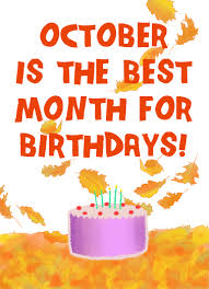 Not only are their clear skies, but the temperature is great too. Funny Cake Card October Best Month From Cardfool Com