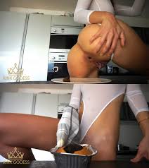 Poop cake baking starring in video KinkGodess | Sep 10, 2022 ($12.99  ScatShop) - Extreme Scat Porn Site 1