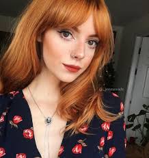 Try A Copper Red Hair Color If You Have A Cool Undertone Hair Color For Fair Skin Pale Skin Hair Color Red Hair Color