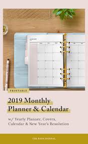 Free download printable yearly calendar 2019 with us federal holidays, including week numbers this page shows free templates for printable yearly calendar 2019, 12 months on one page (us letter. Planner Inserts Filofax Kikki K 2019 Yearly Calendar A5 And Personal Size Monthly View Calendar On Two Pages Websterpages Paper Paper Party Supplies Kromasol Com