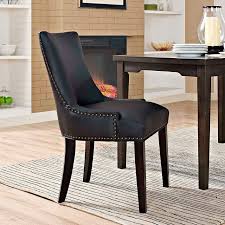 Marquis Black Faux Leather Dining Chair