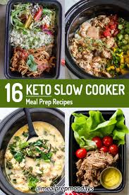 16 Keto Crock Pot Recipes For Your Meal Prep Slow Cooker Meal Prep Low Carb Meals Easy Healthy Crockpot Recipes