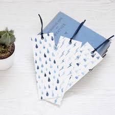 Bookmark Set Blue Watercolour Rain Mountains Lightning Painted Patterns Interesting Definitions Chr Bookmarks Handmade Watercolor Bookmarks Book Lovers Gifts