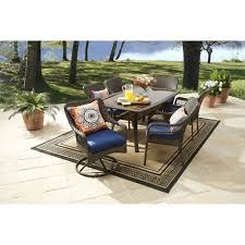 Better Homes And Gardens Colebrook 7 Piece Dining Set Blue Walmart Com Outdoor Dining Set Better Homes And Gardens Dining Furniture Sets