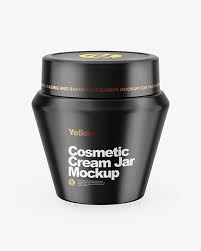 Download Glossy Cream Jar Mockup In Jar Mockups On Yellow Images Object Mockups PSD Mockup Templates