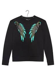Sweat En Neoprene Brode Tonnerre Noir By Maje Tendances Mode Automne Pull Tendance Mode