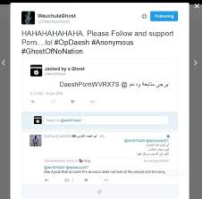 Anonymous comments are disabled in this journal. Anonymous Hacker Hijacks Isis Twitter Accounts And Floods Them With Adult Images