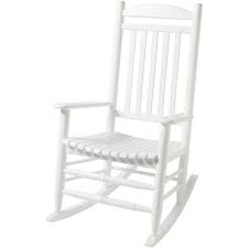 Glossy White Wood Outdoor Rocking Chair In 2020 Rocking Chair Porch White Wooden Rocking Chair Rocking Chair