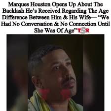 #PressPlay: #MarquesHouston is opening up about his relationship with his  wife #MiyaHouston, as the two sparked controversy when they got married  back in 2020. Marques faced backlash after revealing ...
