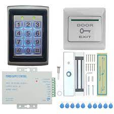 The door access control system provides authorized individuals or companies with secure and reliable enter and exit services. Usa Rfid Card Password Door Access Control System Waterproof Magnetic Lock Cards Home Garden Home Security