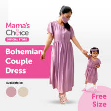 Lihat ide lainnya tentang pakaian wanita, pakaian, model pakaian. Mama S Choice Bohemian Couple Dress Baju Couple Ibu Hamil Atau Busui Dan Anak Shopee Indonesia