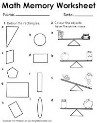 Rectangles And Same Mass Math Worksheet Math Worksheet Worksheets Printable Preschool Worksheets