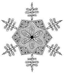 There are also some coloring pages of snowflakes that show a cheerful snowman on it. 9 Snowflake Coloring Pages For Adults Free Favecrafts Com
