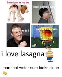 Imao Look At My Ass Wtchmeepthot His Cor Am God S Mistake Haha I A M Ded Ga I Love Lasagna Love Meme On Me Me