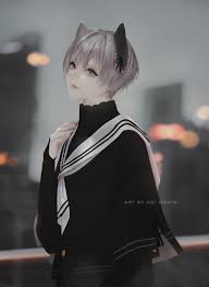  Artstation Original Character Commission Aoi Ogata Anime Art Girl Anime Cowok Aoi Ogata