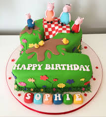 3rd Birthday Birthday Cake Designs For 2 Year Old Boy With Name Peppa Pig Number 2 Cake Name On Blocks Pig Birthday Cakes Peppa Pig Birthday Cake Peppa Pig Birthday