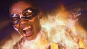 Black Lightning Jennifer Pierce explodes during the flight, ending scene  (S04E04)