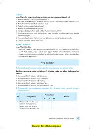 Ulasan lengkap mengenai sifat rasul yang meliputi sfat wajib, mustahil,dan jaiz, serta ada juga cara hal ini juga telah disebutkan dalam qs. Buku Siswa Pai Kelas 5 Revisi 2017 Pages 51 100 Flip Pdf Download Fliphtml5