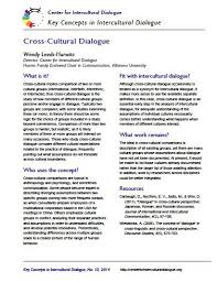 Key Concepts In Intercultural Dialogue 10 Cross Cultural Dialogue Cross Cultural Intercultural Dialogue