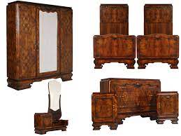 Maybe you would like to learn more about one of these? Antique Art Deco Furniture Set 1930s Italian Bedroom Mah73 Antiques Artistic