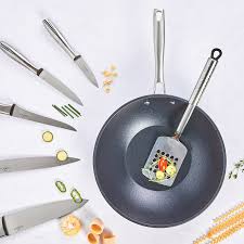 Karaca granitium 28 cm wok tava 2018. Karaca Bio Diamond Pro Induksiyon Tabanli 28 Cm 2 8 Lt Wok Tava Karaca