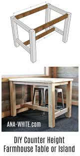 So after adding a base to raise the island's height, they attached cedar planks to the island in a design similar to a. Kitchen Table Bar Height Easy Diy 36 Ideas
