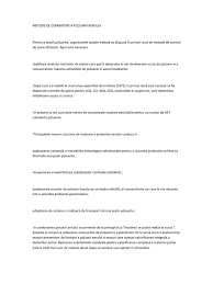 Metode de combatere a poluarii. Metode De Combatere A Poluarii Aerului