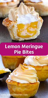 Easy Lemon Meringue Pie Bites Recipe Maria S Kitchen Lemon Meringue Pie Easy Pie Bites Meringue Pie Recipes