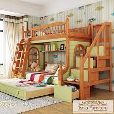 Warna biru tua memang tak pernah gagal untuk dijadikan desain kamar tidur anak. Kamar Set Tingkat Kayu Minimalis Sederhana Untuk Anak