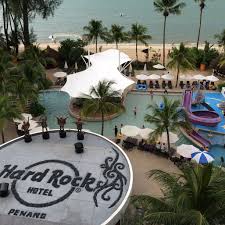 Behind the row of casuarina is the beach itself. Hard Rock Hotel Penang Rockin Good Times Mummy Ed