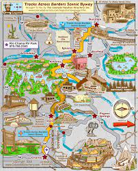 Durango Silverton Train Map Tracks Across Borders Scenic Byway Map | Colorado Vacation Directory