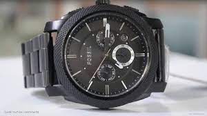 Das armband passt zu vielen uhren modellen mit einem 22mm geraden anstoß. Fossil Herrenuhr Fs4552 Machine Chronograph In Matt Schwarz