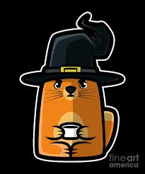 Cat in the hat coffee shirt. Cat Witch Coffee Digital Art By Shirtom