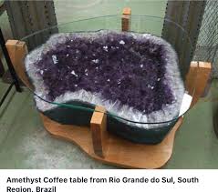 Amethyst Geode Coffee Table Mineral Stone Minerals Crystals And Gemstones