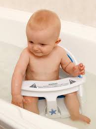 Sturdy seat, which is great for my baby (9 wks old). Dreambaby Deluxe Bath Seat With Foam Padding And Heat Sensor Blue White Very Co Uk