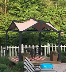 Lowes Garden Treasures 10 X 10 Pergola Replacement Canopy Gf 9a037x 69396 Garden Winds Pergola Canopy Pergola Gazebo