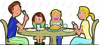 Image result for family eating dinner