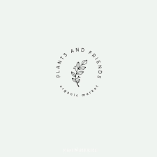 round logo design pre made logo plant logo minimalist etsy in 2021 round logo design logo design typography minimalist logo