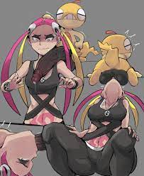 plumeria (pokemon)+scraggy Hentai Juggs. Big Hentai Tits!