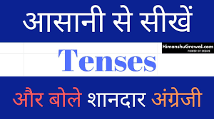 All tense rule chart or table in english. Tense In Hindi Present Past Future Tenses With Examples