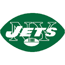 Jet logo designs with mountain and fast take of. New York Jets Primary Logo Sports Logo History