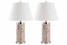 Living Room Lamp Sets Elegant Diana Shell Table Lamp Set On Ekingslane Lamps Living Room Lamp Sets Room Lamp